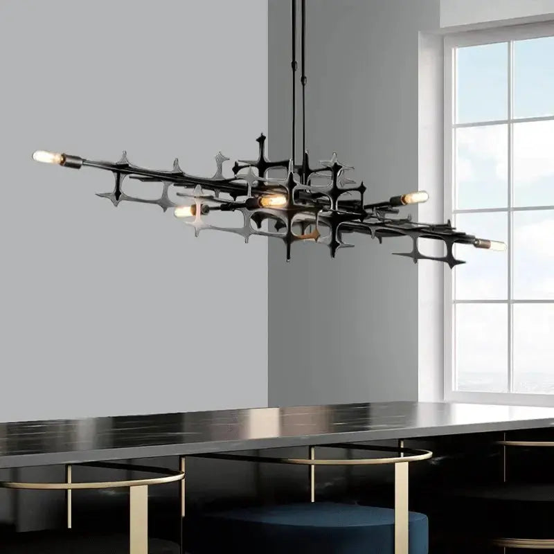 Luxury Restaurant Chandelier Retro Industrial Lighting Fixtures Stainless Steel Creative Living Room Bar Decor LED Hanging Lamps ChandeliersLife®