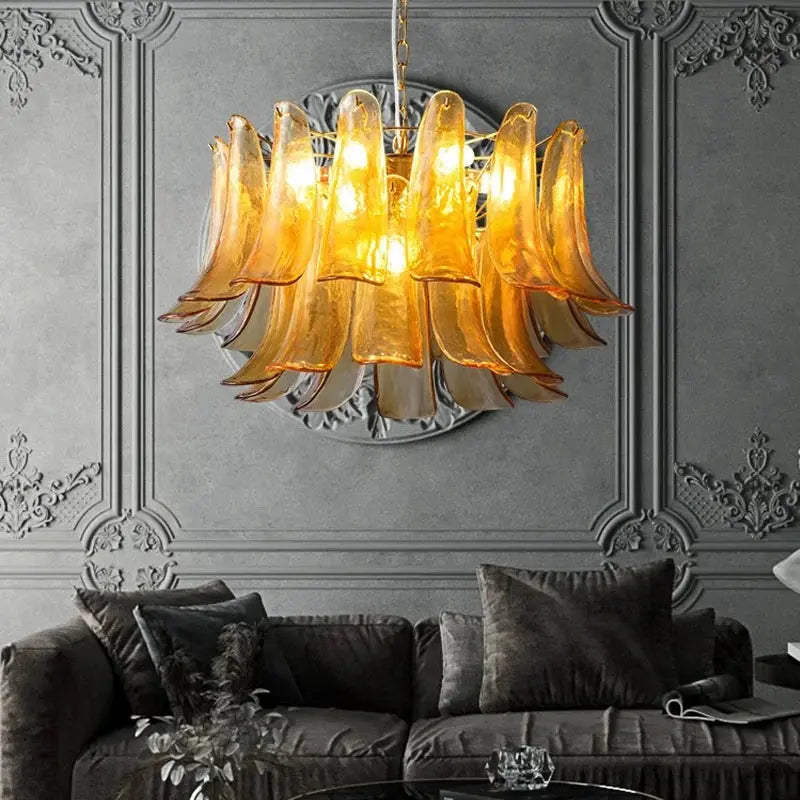 Virello Designer Amber Glass Pendant Light