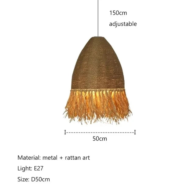 Retro Rattan Pendant Light ChandeliersLife®