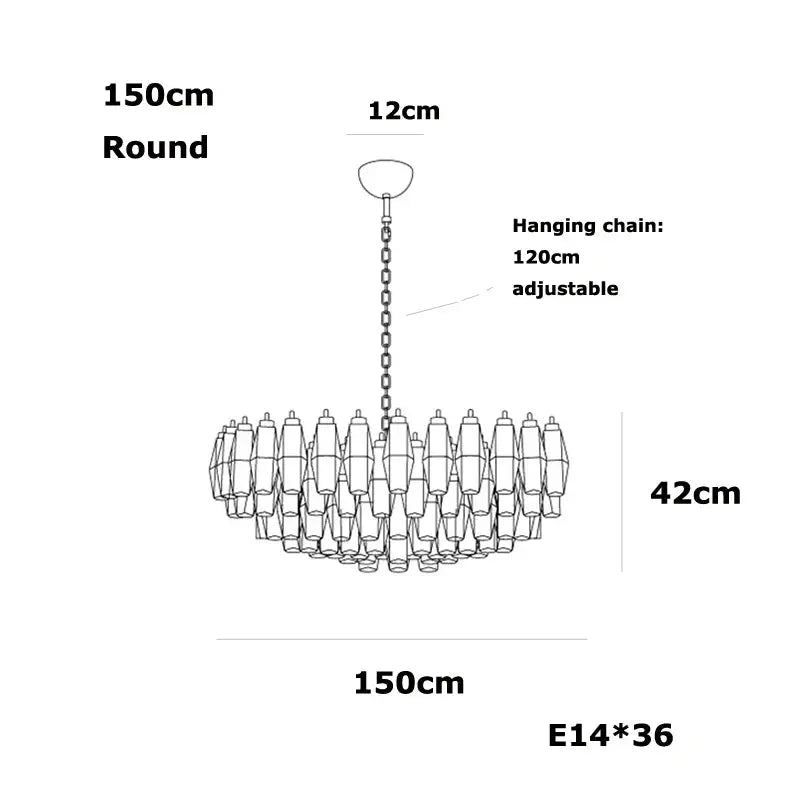 Glass Art Dining Room Chandelier