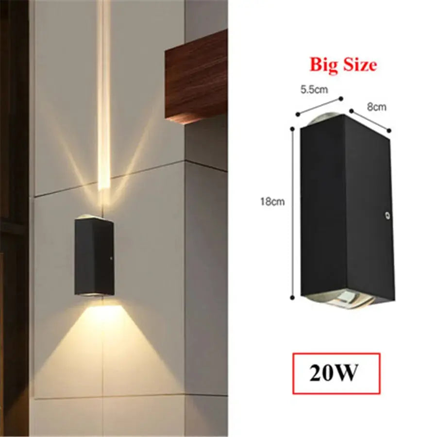 Waterproof LED Up Down Garden Wall Light