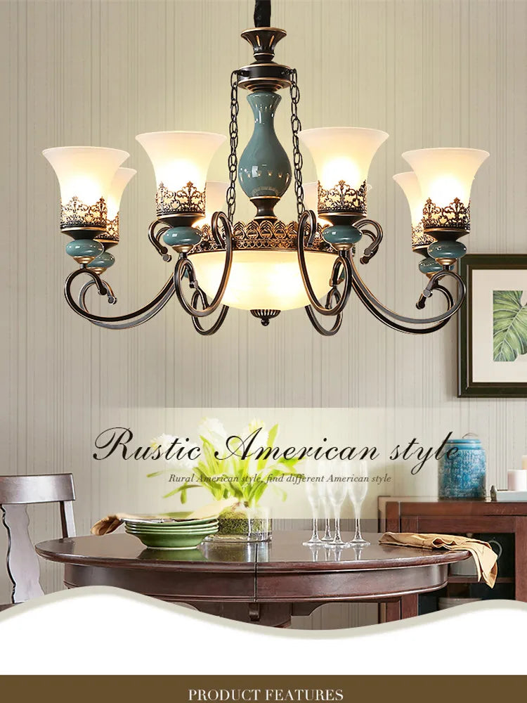 Retro Ceramic Chandelier