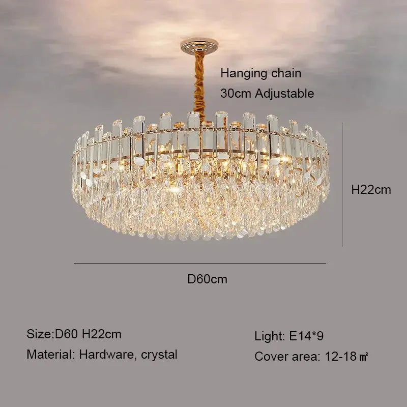 Modern Luxury Crystal E14 Chandeliers