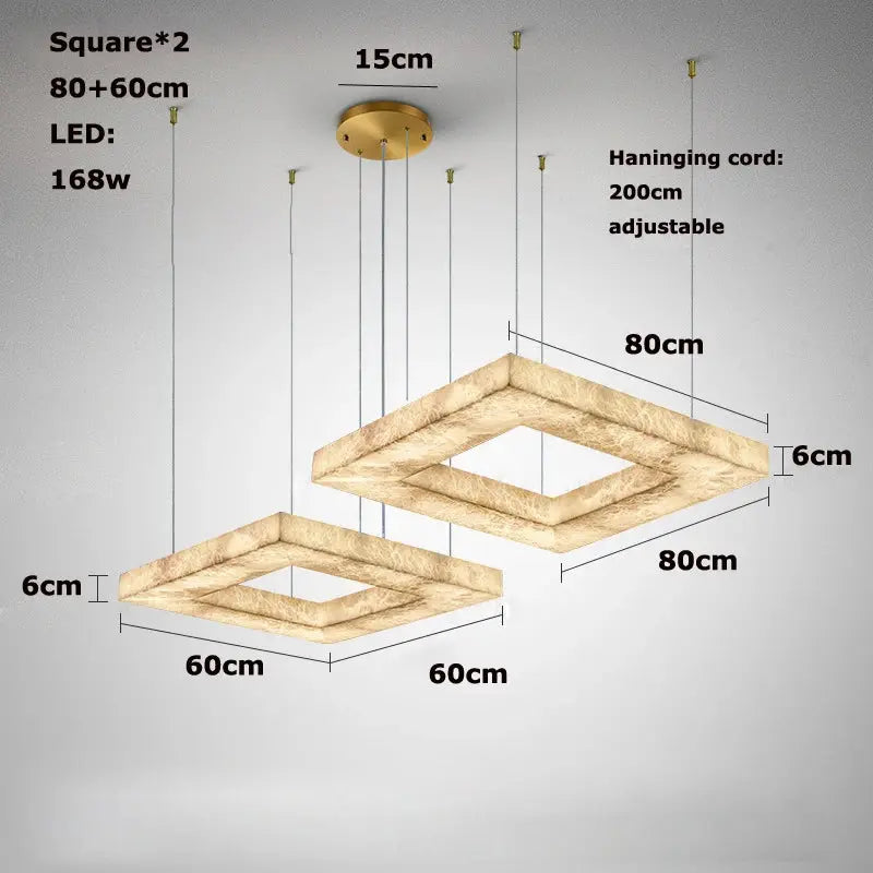 Luxury Marble Lighting Square Chandeliers - ChandeliersLife®