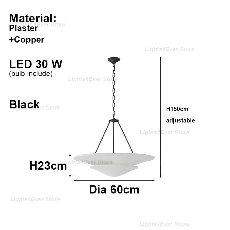 Plaster Shade Chandelier ChandeliersLife®