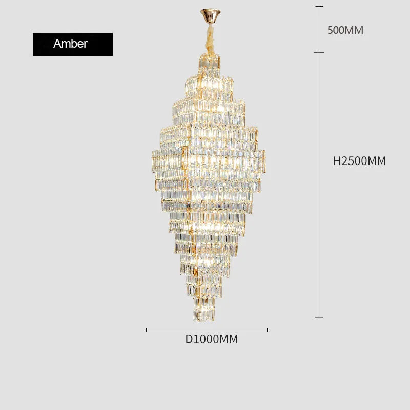 Villa Light Luxury Crystal Chandeliers ChandeliersLife®