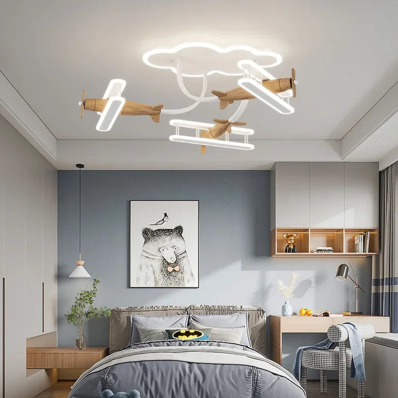 Aeron Modern Airplane LED Chandelier for Kids Rooms – alternate product view 3