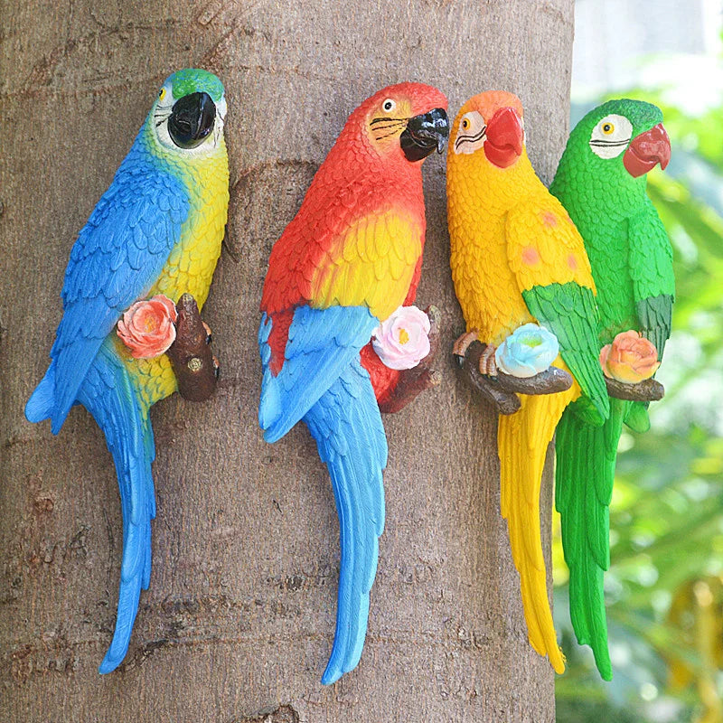 Macaw Resin Garden Decoration