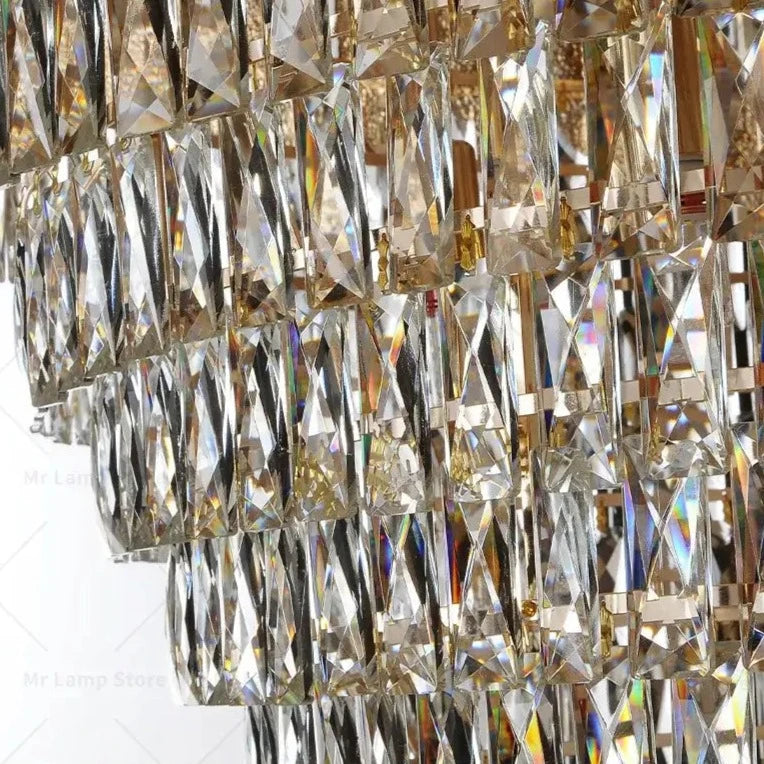 Luxury Simple Duplex Villa Crystal Chandelier