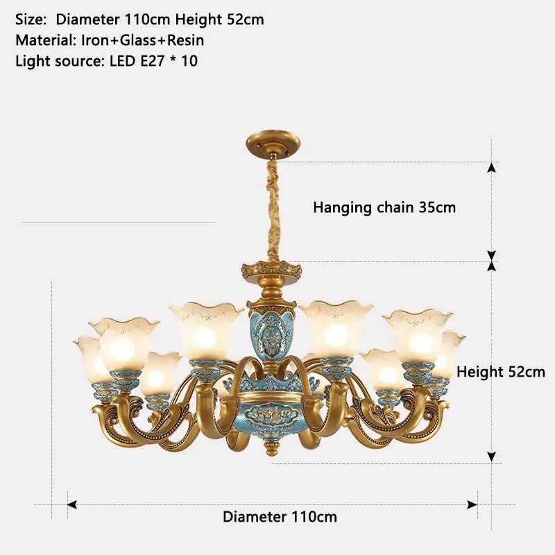 European Chandelier Mid Century Modern Lighting