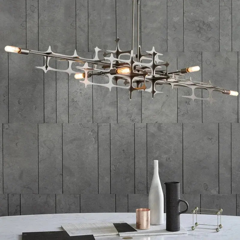Luxury Restaurant Chandelier Retro Industrial Lighting Fixtures Stainless Steel Creative Living Room Bar Decor LED Hanging Lamps ChandeliersLife®