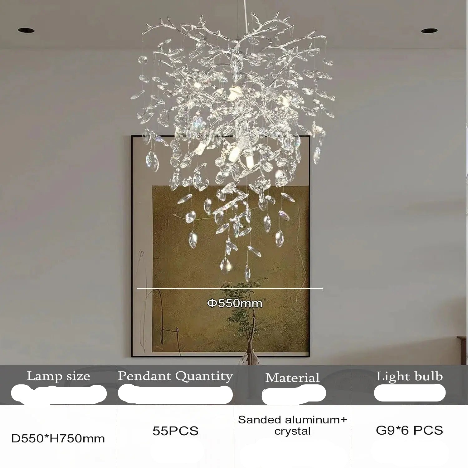 Luxury Crystal Chandelier Foyer Lighting