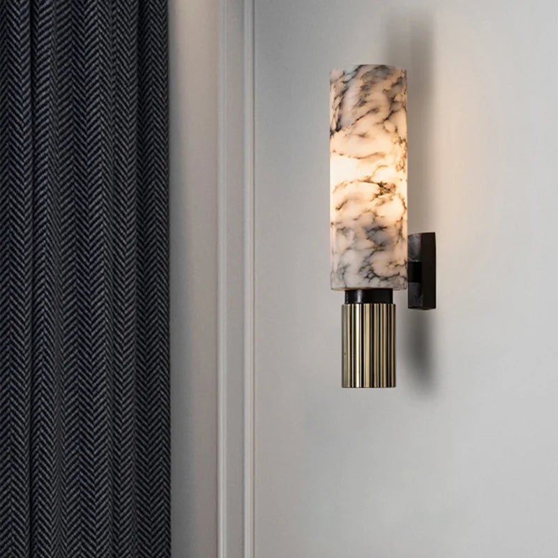 Modern Luxury Natural Marble Wall Lamp