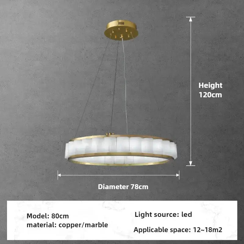 Marble Alabaster Ring Chandelier ChandeliersLife®