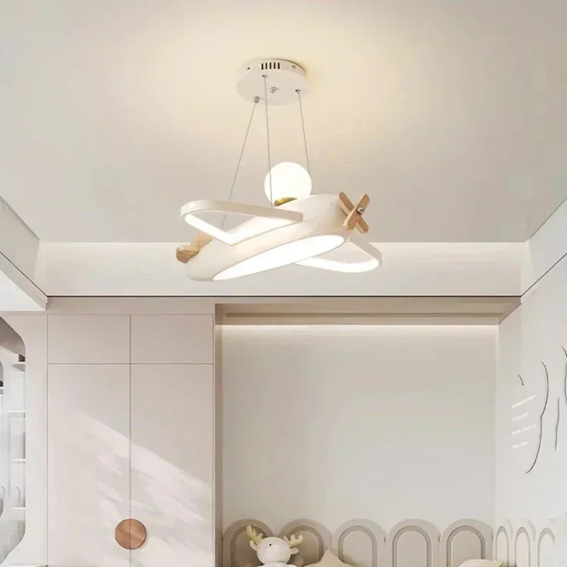 AeroWood Solid Wood Airplane Kids Room Chandelier – alternate product view 6