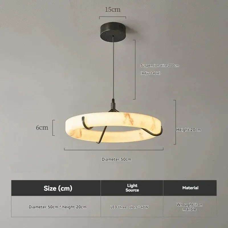 Modern Spanish Marble Dining Room Chandeliers