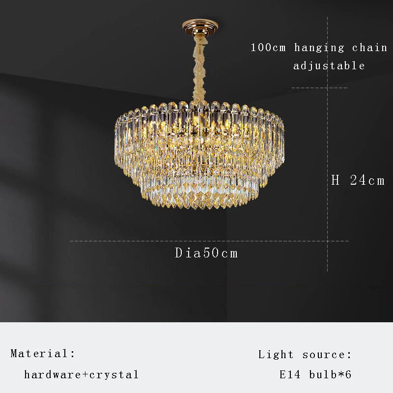 2025 Nordic Modern Crystal  Elegant Chandelier ChandeliersLife®