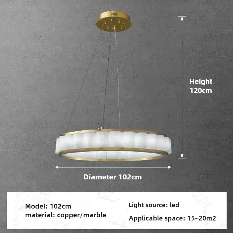 Marble Alabaster Ring Chandelier ChandeliersLife®