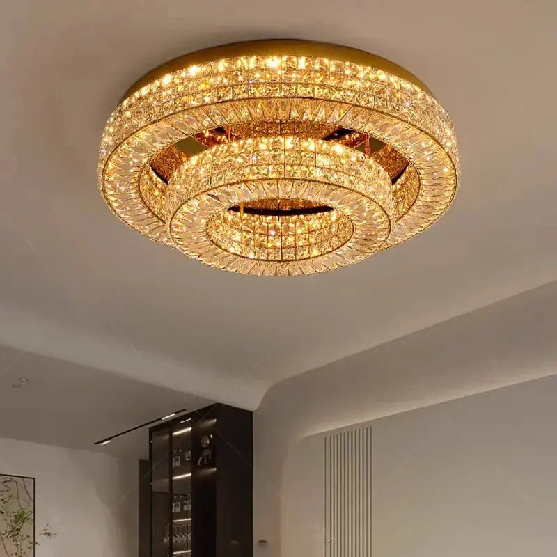 Modern Two Tier Crystal Luxury Ceiling Lights ChandeliersLife®