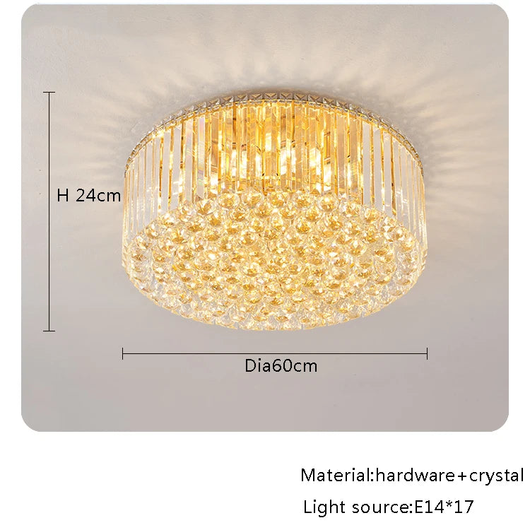 Modern Round Crystal Fixture