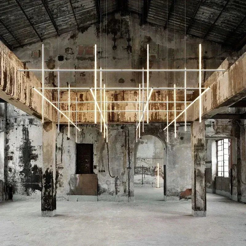 Nordic Minimalist Italian Tube Chandeliers