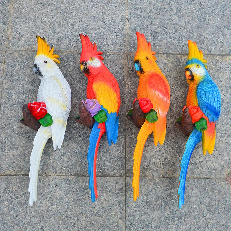 Macaw Resin Garden Decoration