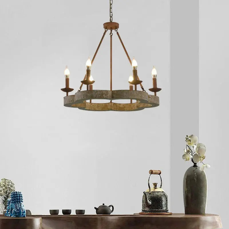 American Countryside Solid Wood Chandelier