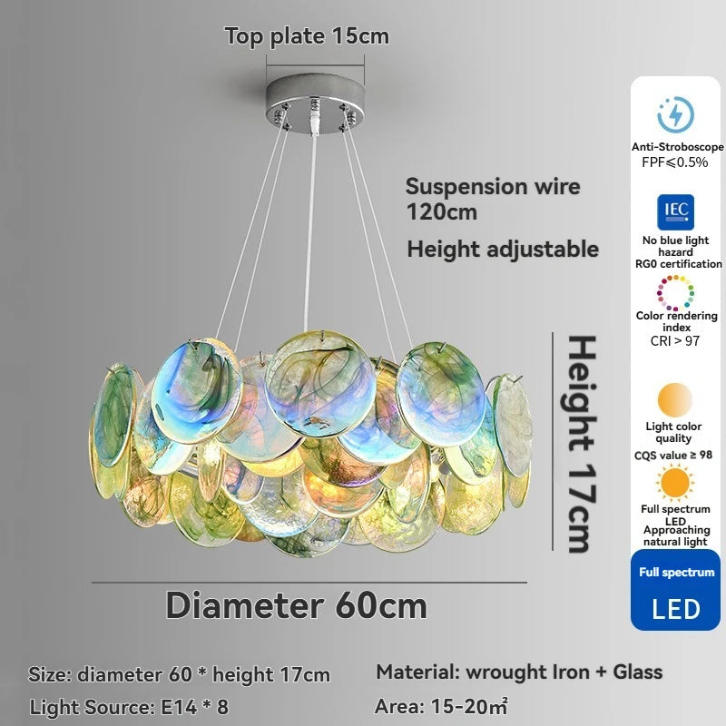 Verdeva Murano-inspired Coloured Glass chandelier, product gallery image 11 of 15