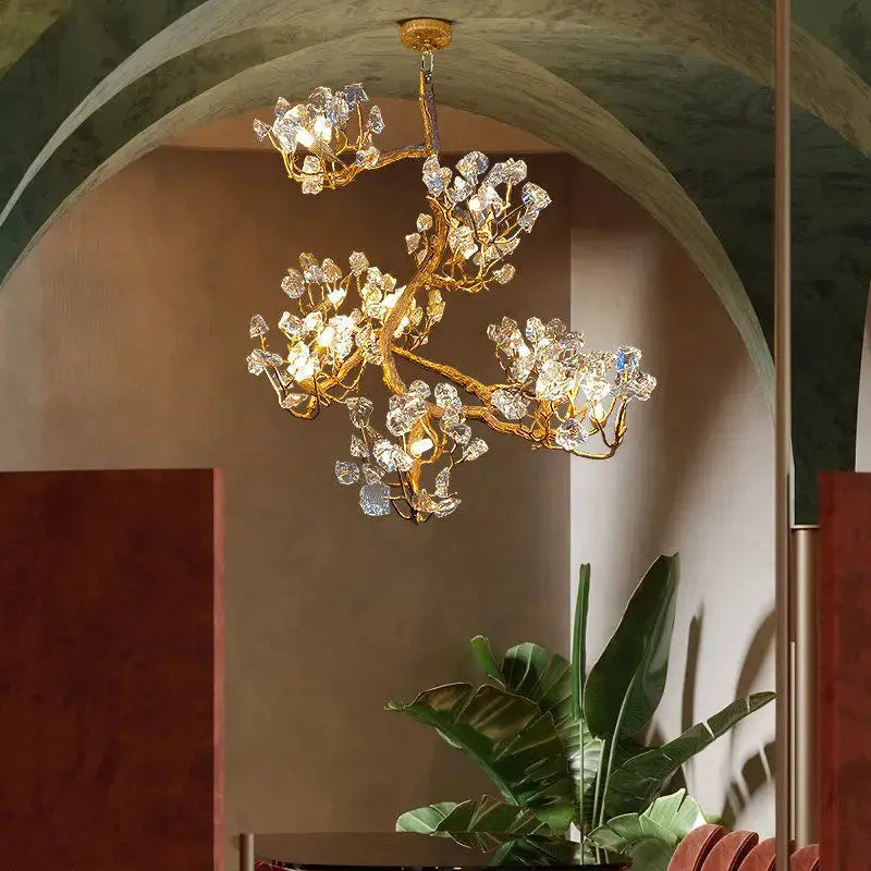 Postmodern Handmade Copper Chandelier