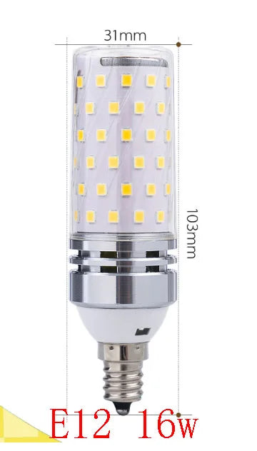 Compact LED corn bulb detail from the multi-cap bulb range
