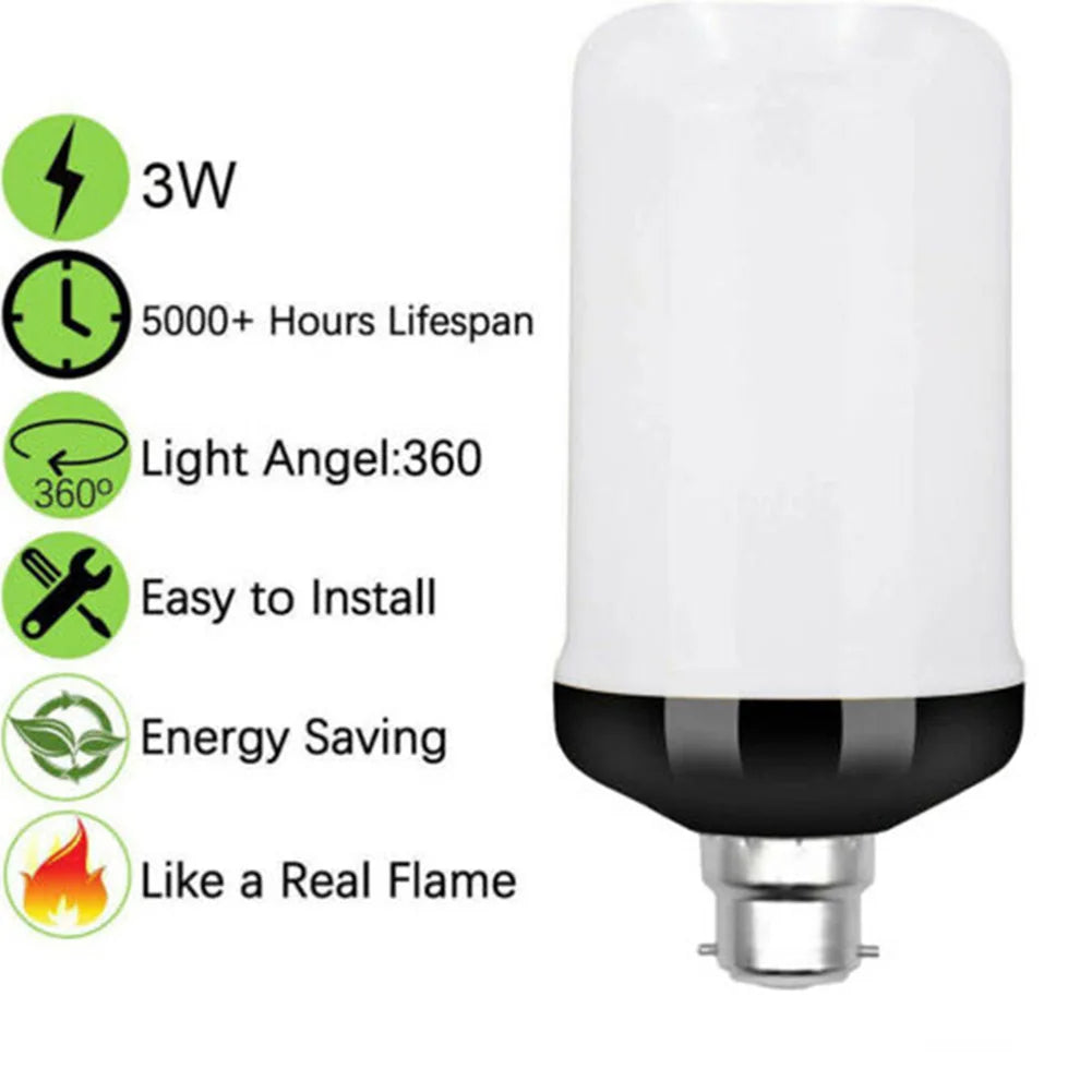 E22 LED Flicker Flame Lamp Bulb