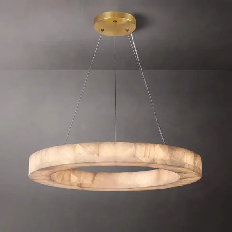 Retro American Marble Chandelier