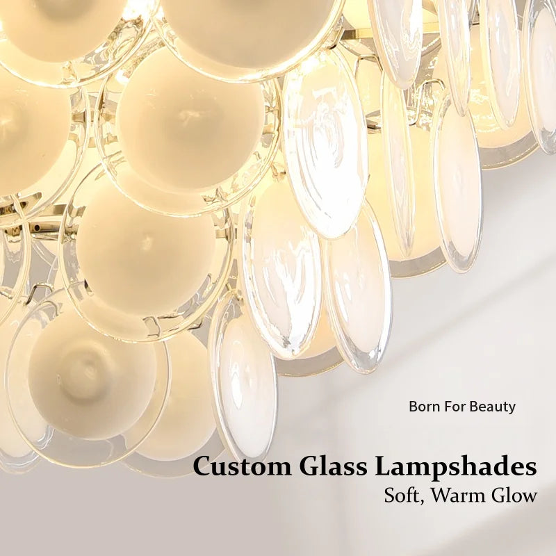 Fiora Murano-inspired Petal Glass chandelier, product gallery image 2 of 12