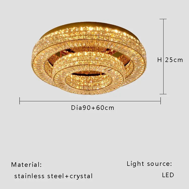 Modern Two Tier Crystal Luxury Ceiling Lights ChandeliersLife®