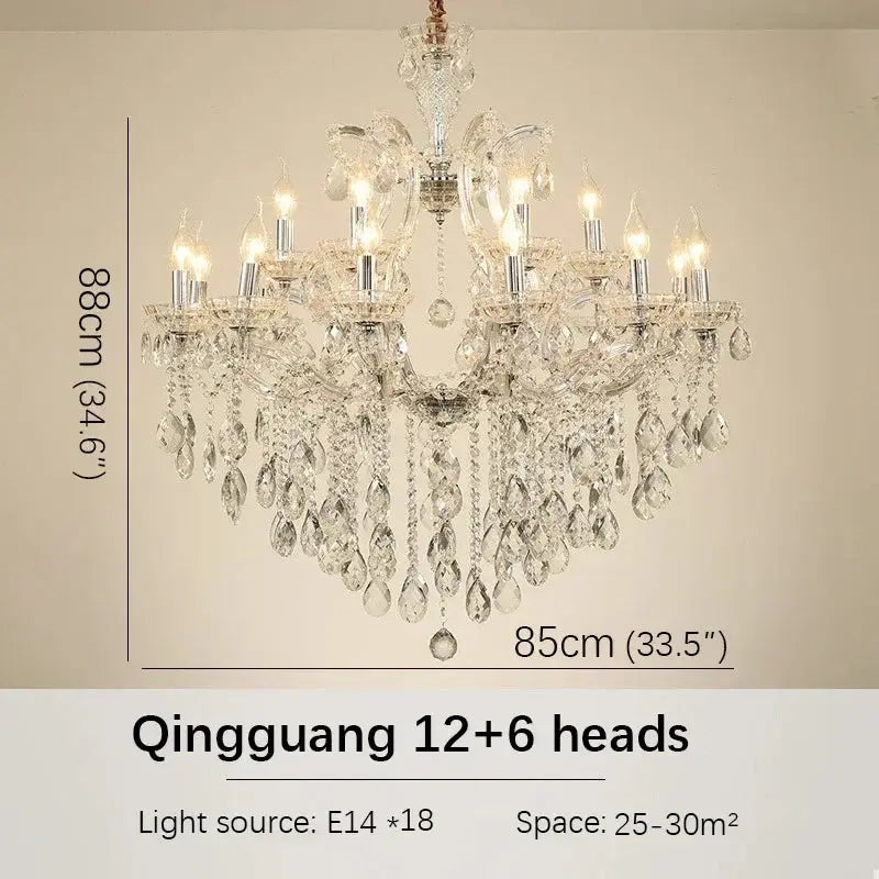 Red Luxury Crystal Chandelier