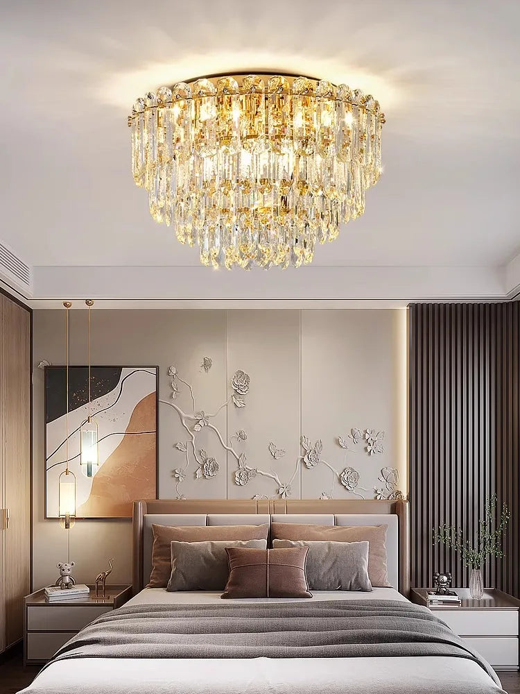 2024 Nordic Modern Elegant Crystal Ceiling Lamp