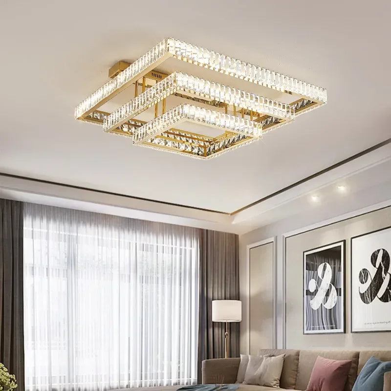 Luxurious Crystal LED Ceiling Chandelier