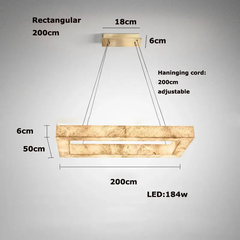 Luxury Marble Lighting Square Chandeliers - ChandeliersLife®