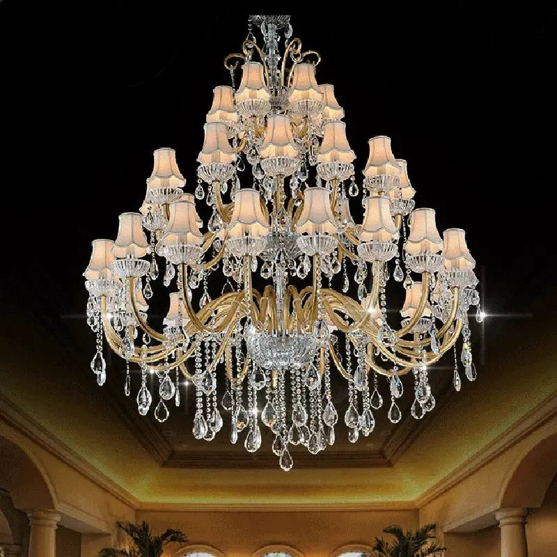 Banquet Hall Hallway Hotel Chandeliers