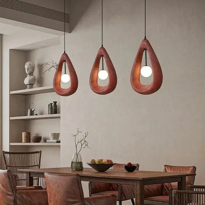 Long Wabi Sabi Dining Room LED Pendant Lights