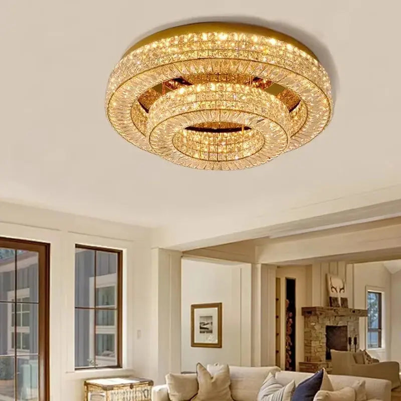 Modern Two Tier Crystal Luxury Ceiling Lights ChandeliersLife®