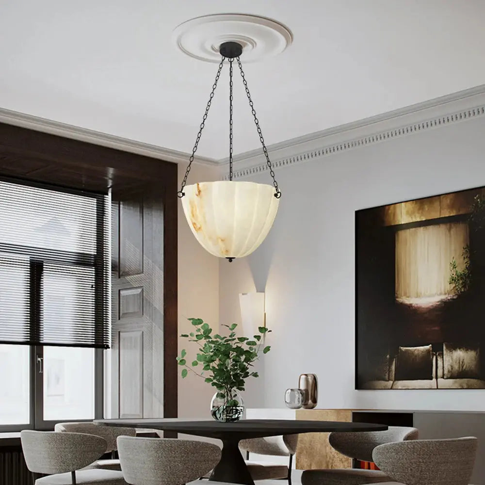 White Artistic Marble Chandelier For Dining Room ChandeliersLife®