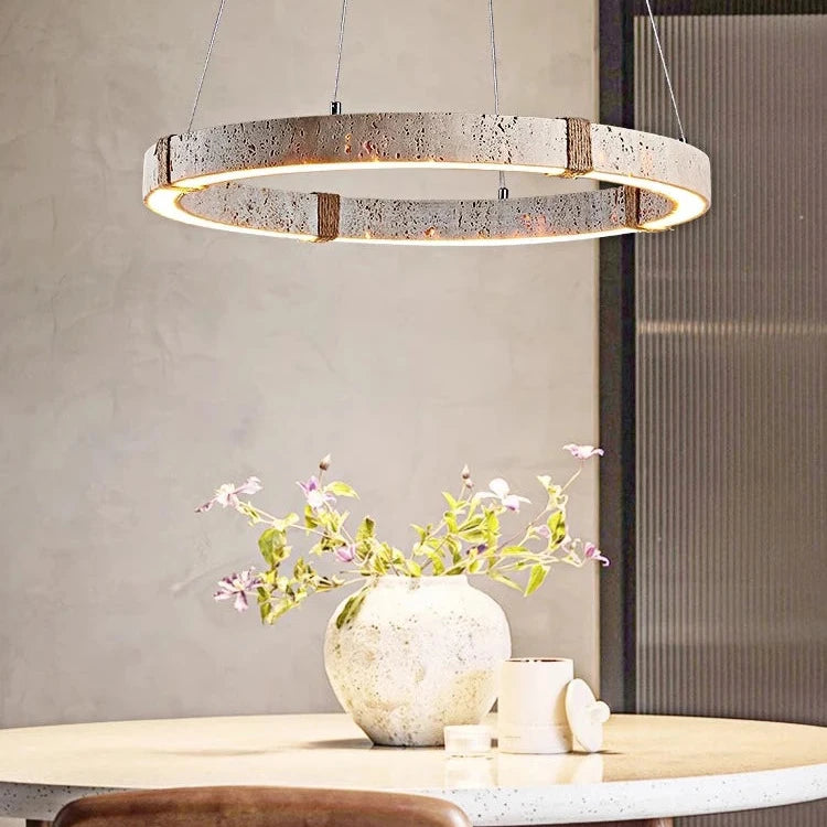 Lustre en pierre pour la décoration intérieure, nouvelle tendance 2024