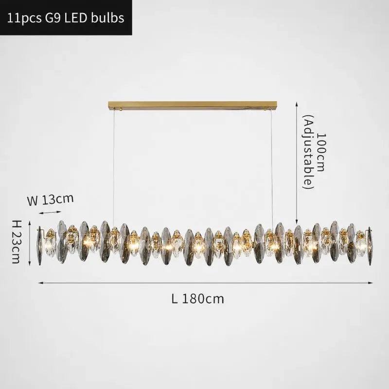 Wave Modern Crystal Designer Chandeliers