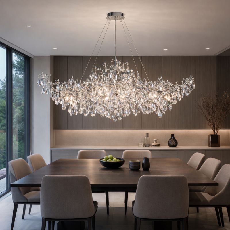 Modern Raindrop Chandelier Hanging Living Room