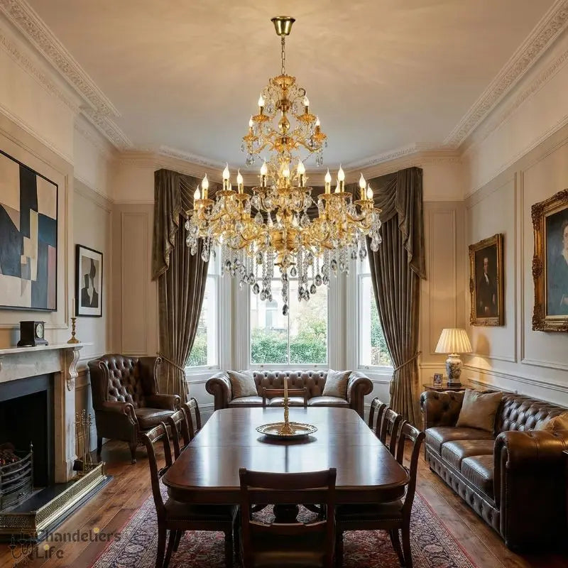 Luxurious Crystal 3 Tiers Chandelier