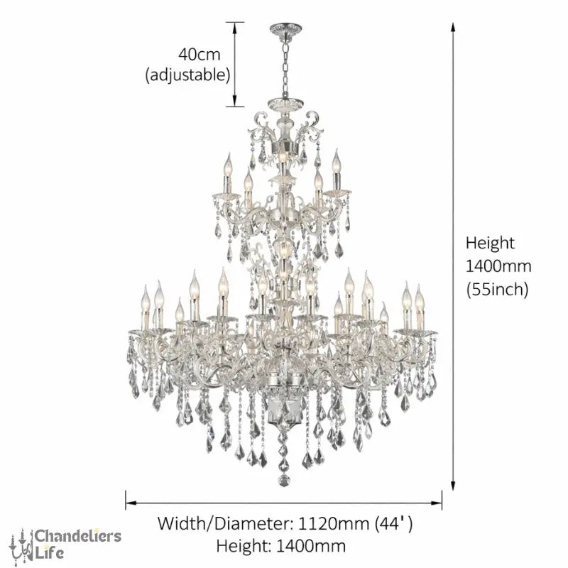 Luxurious Crystal 3 Tiers Chandelier