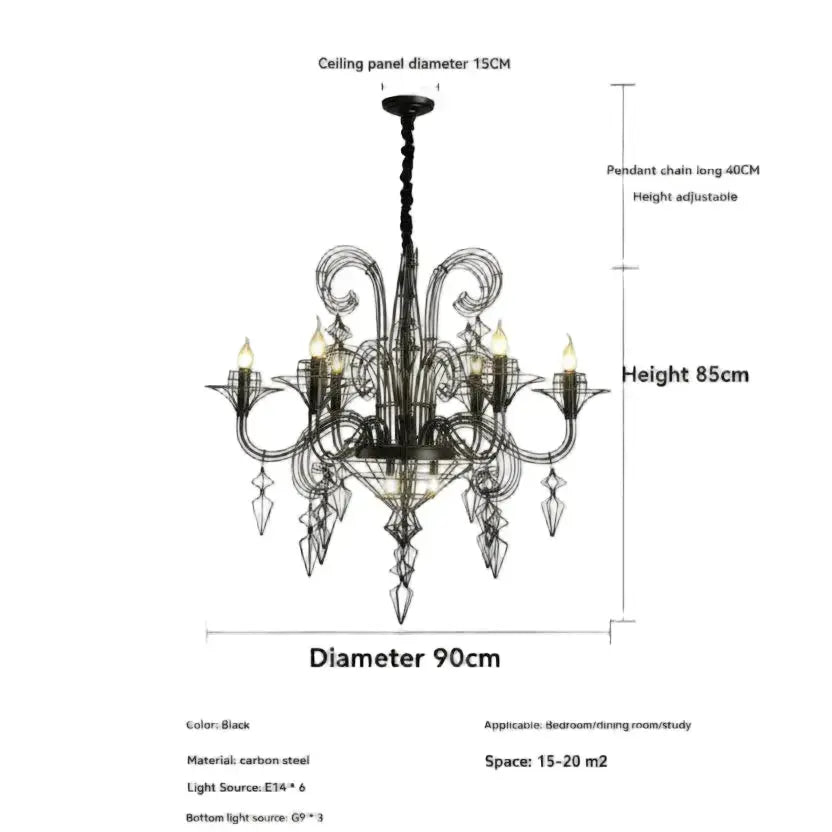 Iron Designer Baroque Lustre ChandeliersLife®