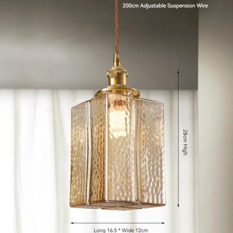 Japanese Pendant Lamp Amber