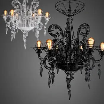 Baroque Iron Designer Lustre